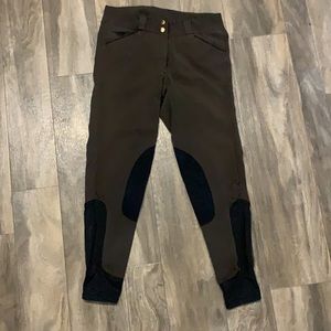 Smartpak Piper Knee Patch Breeches, brown size 26R
